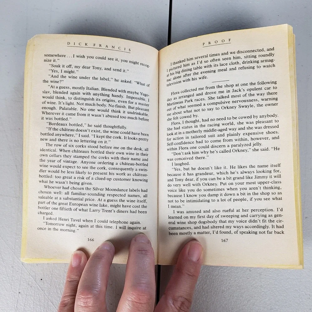 Proof by Dick Francis Vintage 1987 Fawcett Crest Mystery Paperback Book